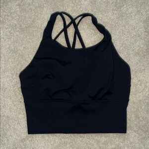 Women's Halara Black Strappy Sports Bra